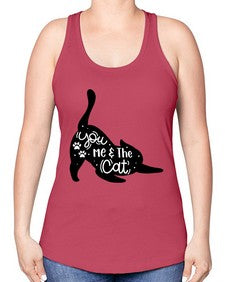 You Me The Cat Style 111# - cats -Racerback Tank
