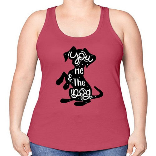 You Me The Dogs Style 4# - dogs -Racerback Tank