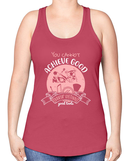 You cannot achieve good makeup without good tools Style 173# - beauty - fashion -Racerback Tank