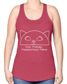 Your Friendly Neighborhood - cats -Racerback Tank