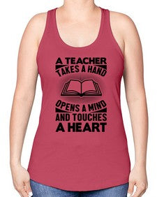 a teacher 2# - teacher -Racerback Tank