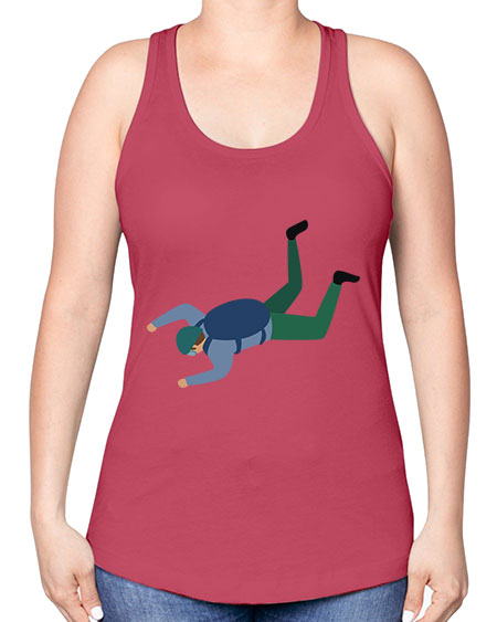 all in one 01# - parachute -Racerback Tank