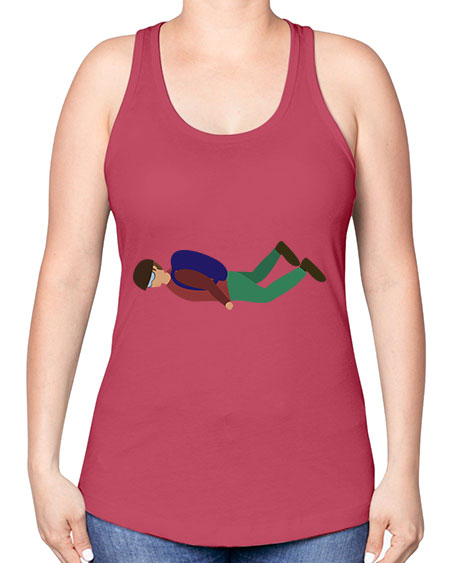 all in one 02# - parachute -Racerback Tank