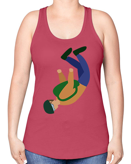 all in one 03# - parachute -Racerback Tank