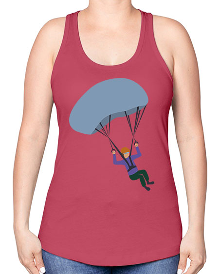 all in one 06# - parachute -Racerback Tank