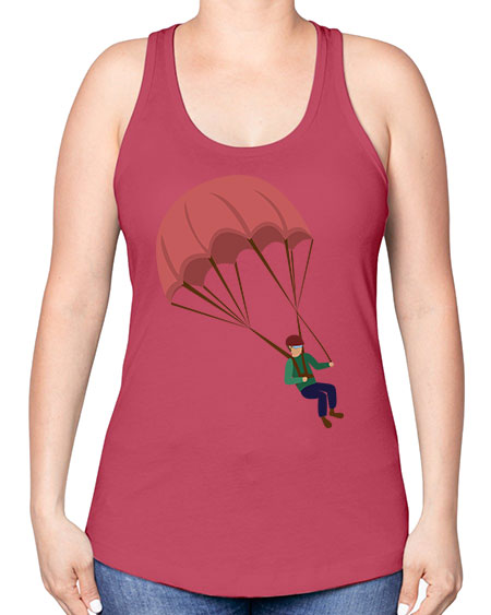 all in one 07# - parachute -Racerback Tank