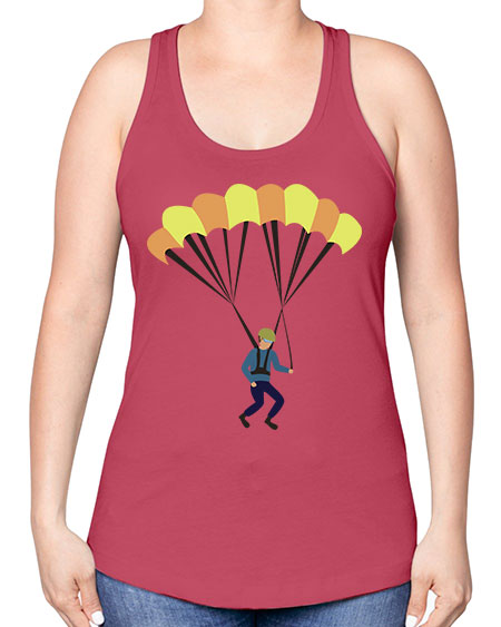 all in one 08# - parachute -Racerback Tank