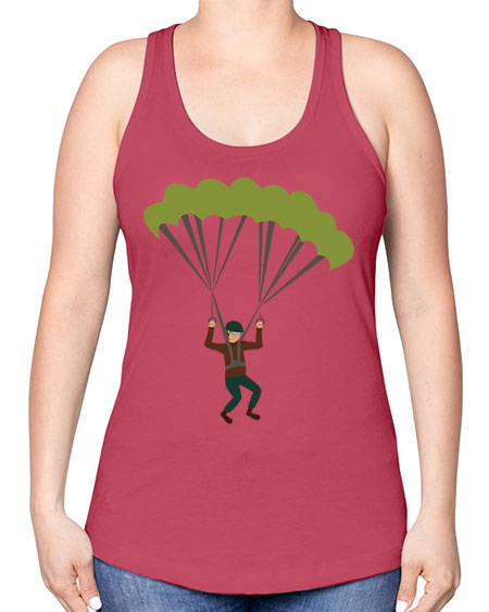 all in one 11# - parachute -Racerback Tank