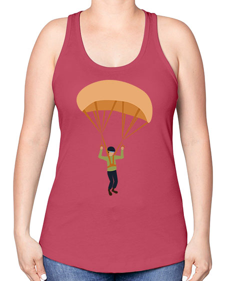 all in one 13# - parachute -Racerback Tank