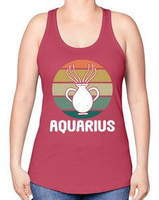 aquarius 78# - aquarius -Racerback Tank
