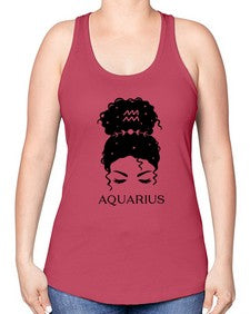 aquarius 81# - aquarius -Racerback Tank