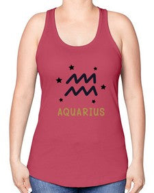 aquarius 83# - aquarius -Racerback Tank