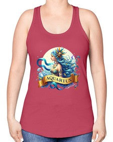 aquarius 84# - aquarius -Racerback Tank