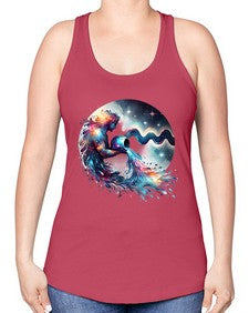 aquarius 88# - aquarius -Racerback Tank