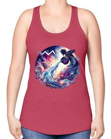 aquarius 89# - aquarius -Racerback Tank