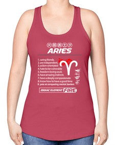 aries 137# - aries -Racerback Tank