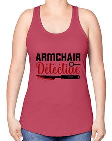 armchair detectiue 237# - true crime -Racerback Tank