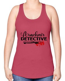 armchair detective 239# - true crime -Racerback Tank