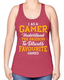 as a gamer understan the passion 61# - video games -Racerback Tank