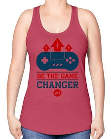 be the game changer 62# - video games -Racerback Tank