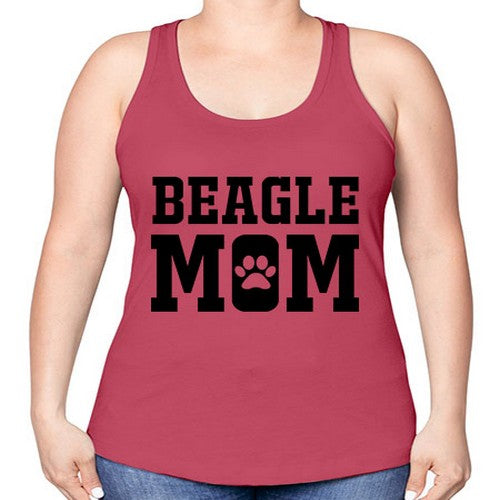 beagle mom 54# - dogs -Racerback Tank