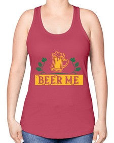 beer me 655# - beer -Racerback Tank