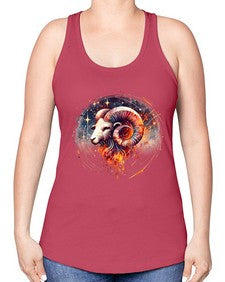 capricorn 214# - capricorn -Racerback Tank