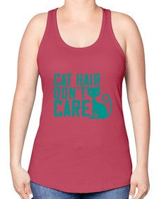 cat hair dont care Style 30# - cats -Racerback Tank
