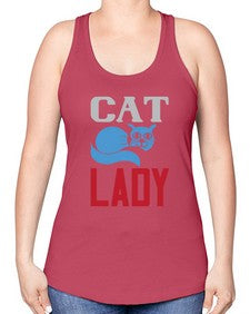 cat lady Style 31# - cats -Racerback Tank