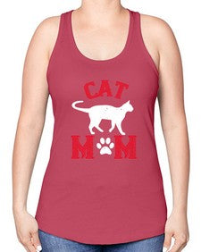 cat mom Style 35# - cats -Racerback Tank