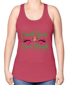 create your own magic 83# - unicorn -Racerback Tank