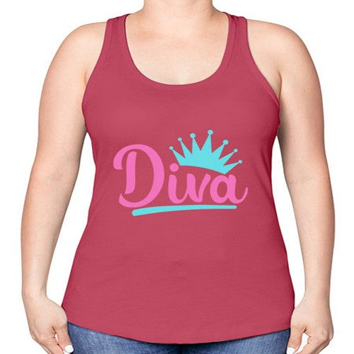 diva Style 121# - dogs -Racerback Tank