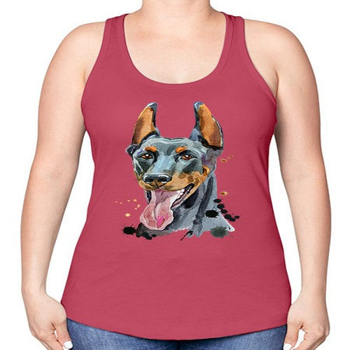 dog 105# - dogs -Racerback Tank