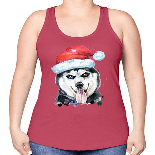 dog hat 104# - dogs -Racerback Tank