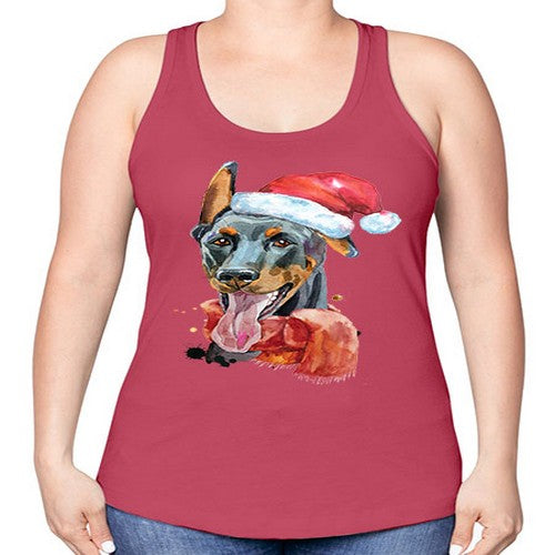dog hat 106# - dogs -Racerback Tank