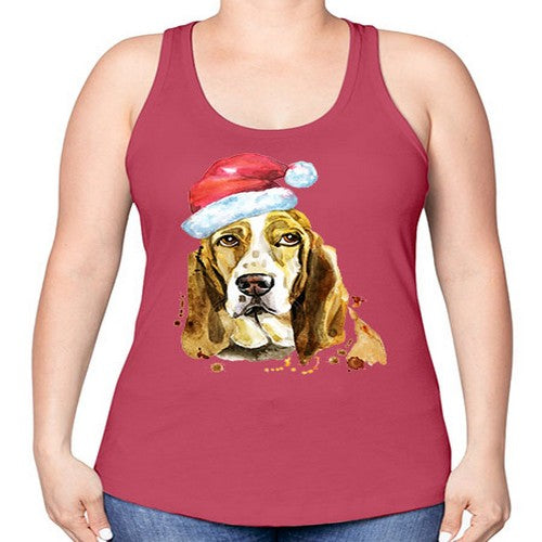 dog hat 108# - dogs -Racerback Tank