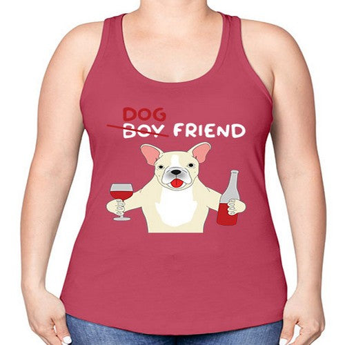 dog wine friend 93# - dogs -Racerback Tank