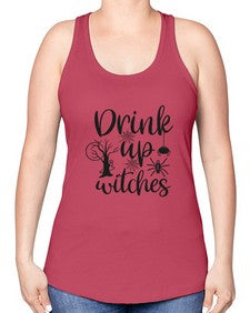 drink up witches 39# - witch -Racerback Tank