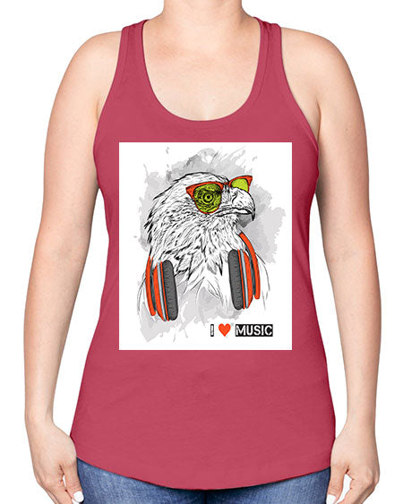 eagle 1# - birds -Racerback Tank