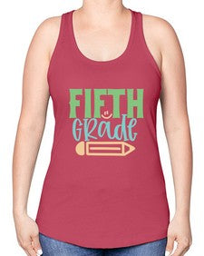 fifth grade 59# - fifth grade -Racerback Tank