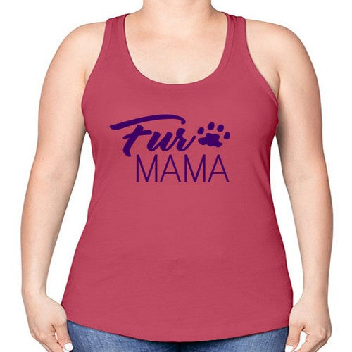 fur mama - dogs -Racerback Tank