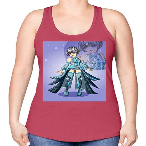game of beautiful girl140# - anime -Racerback Tank