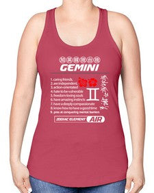 gemini 242# - gemini -Racerback Tank