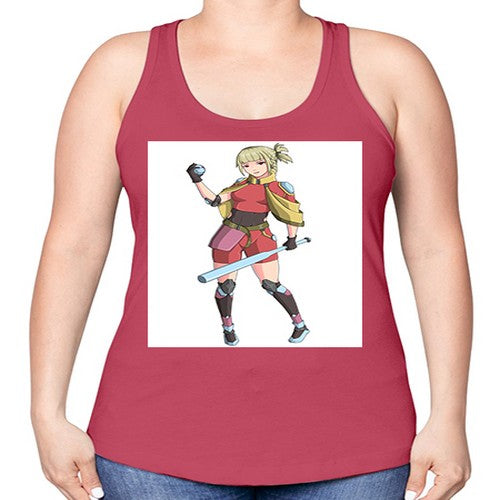 girl bring stick3# - anime -Racerback Tank