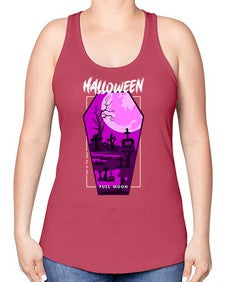 halloween 498# - art pop art -Racerback Tank
