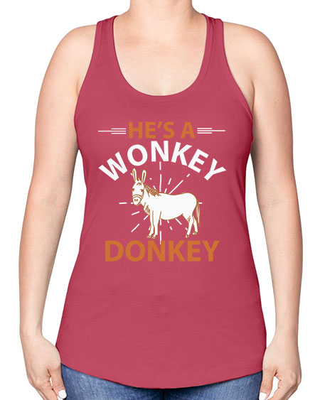 he’s a wonky donkey Style 4# - donkey -Racerback Tank