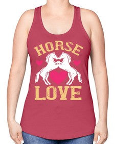 horse lovee Style 49# - horse -Racerback Tank