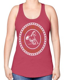 horse whisperee Style 47# - horse -Racerback Tank