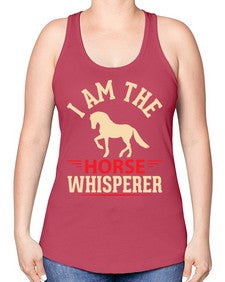i am the horse whisperer Style 3# - horse -Racerback Tank