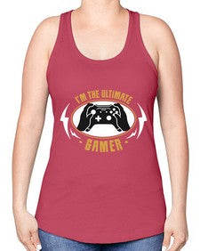 im the ultimate gamer 122# - video games -Racerback Tank